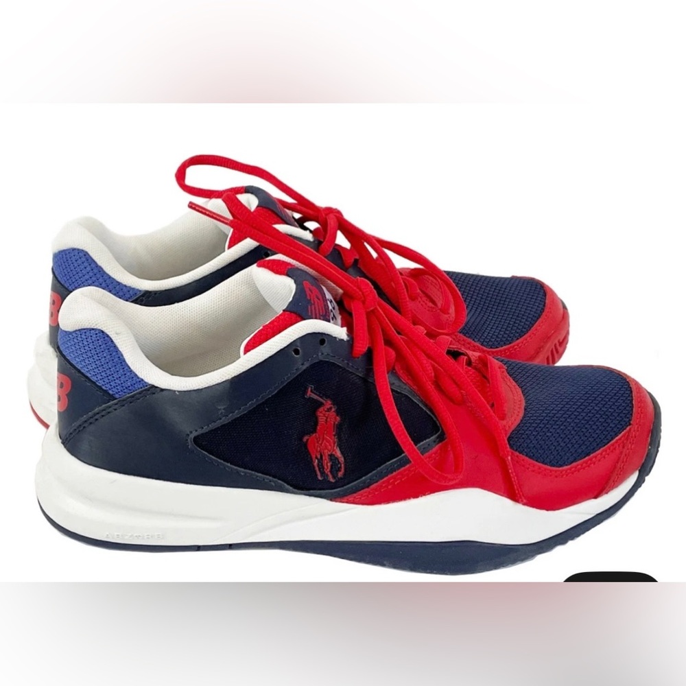 Polo Ralph Lauren new balance 696 mens 11 red blue white vintage sneakers shoes
